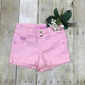 Pink Shorts with Heart Pockets